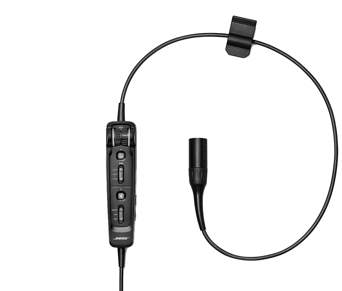 CMAV-FA30_BT-CABLEASSY-EL-5PXLR-FXPR.png Bose A30 Aviation Headset Cable with Bluetooth Control Module - Image 1